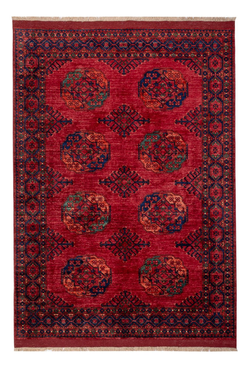 Afghan Rug - Kunduz - 241 x 174 cm - red