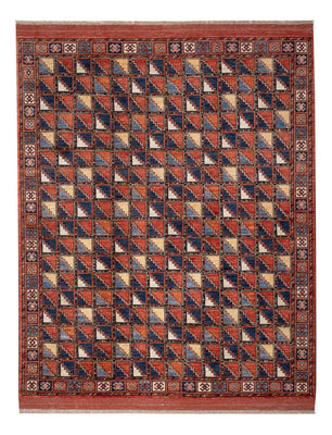 Afghan Rug - 215 x 176 cm - multicolored