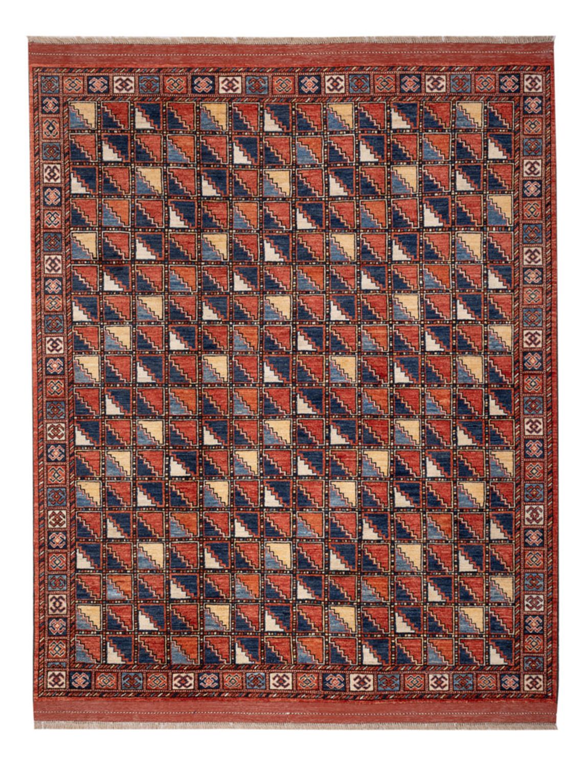 Afghan Rug - 215 x 176 cm - multicolored