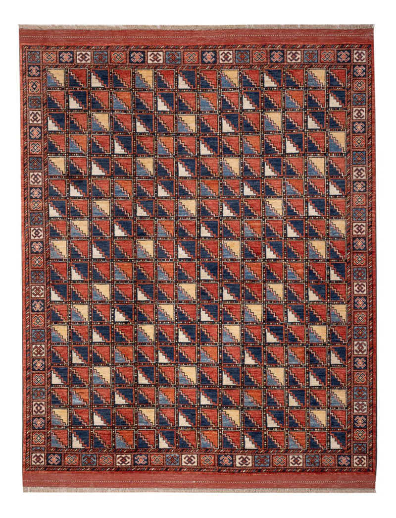 Afghan Rug - 215 x 176 cm - multicolored