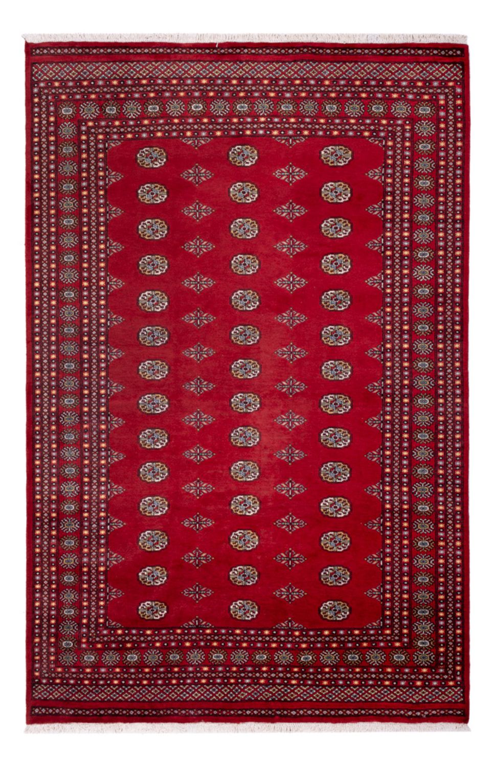 Afghan Rug - Bukhara - 306 x 202 cm - red