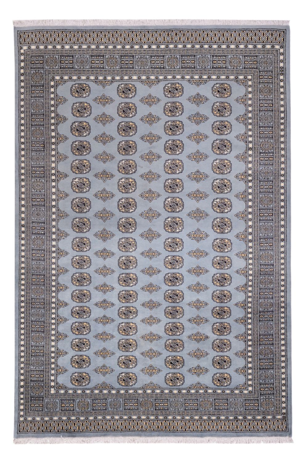 Afghan Rug - Bukhara - 300 x 204 cm - light grey