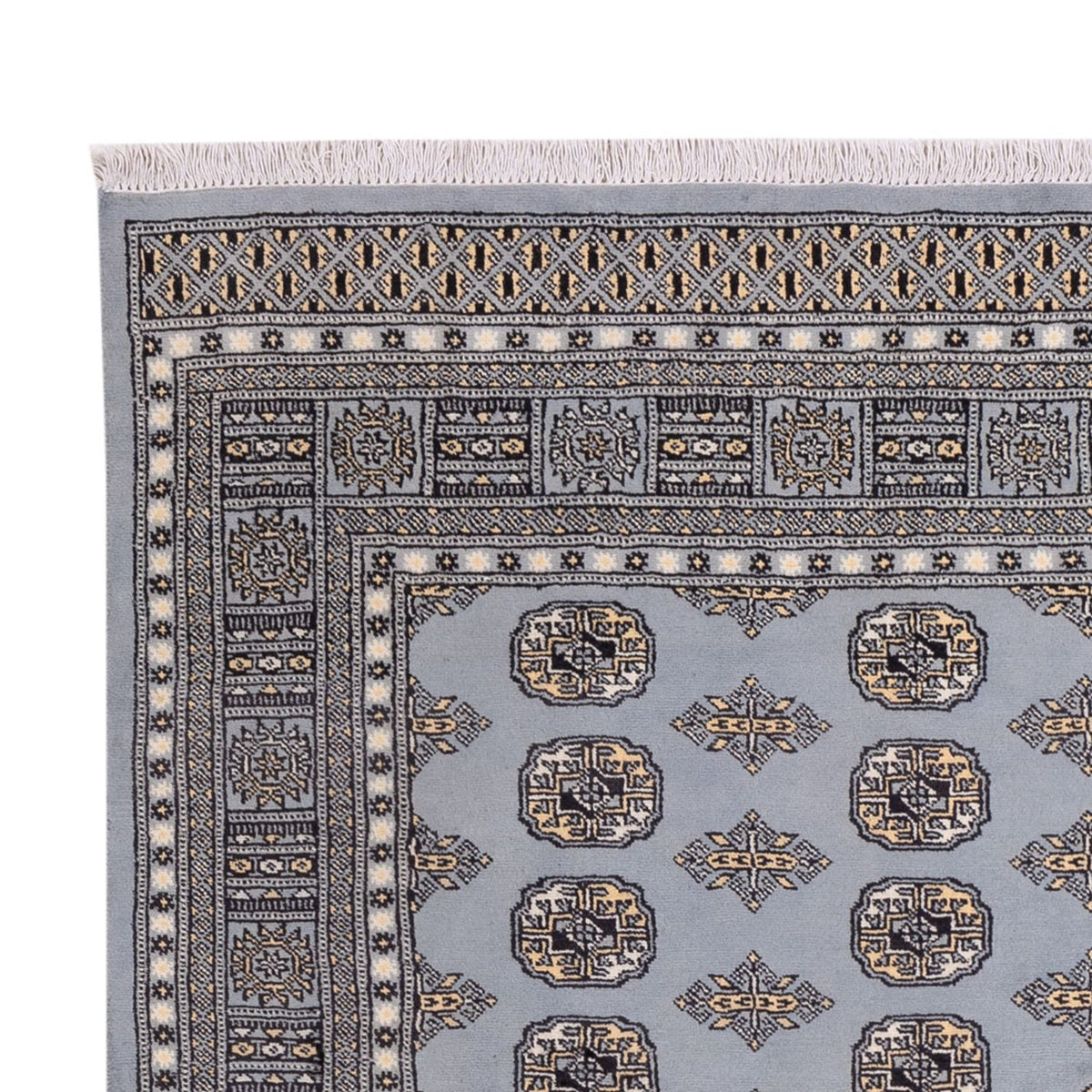 Afghan Rug - Bukhara - 300 x 204 cm - light grey