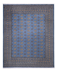 Afghan Rug - Bukhara - 305 x 249 cm - blue