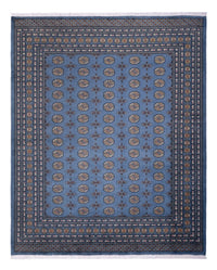 Afghan Rug - Bukhara - 297 x 250 cm - blue