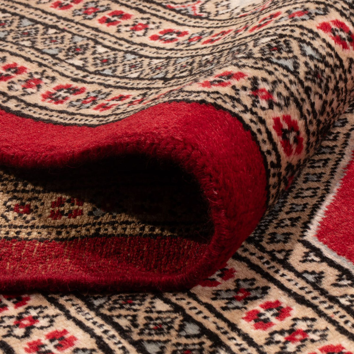 Afghan Rug - Bukhara - 287 x 220 cm - red