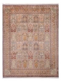 Silk Rug - Kashmir Silk - 308 x 242 cm - dark beige