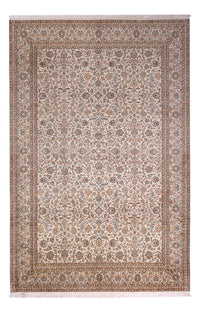 Silk Rug - Kashmir Silk - 326 x 216 cm - dark beige