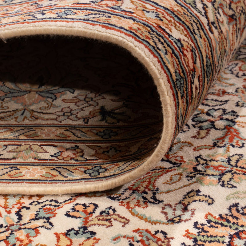 Silk Rug - Kashmir Silk - 326 x 216 cm - dark beige