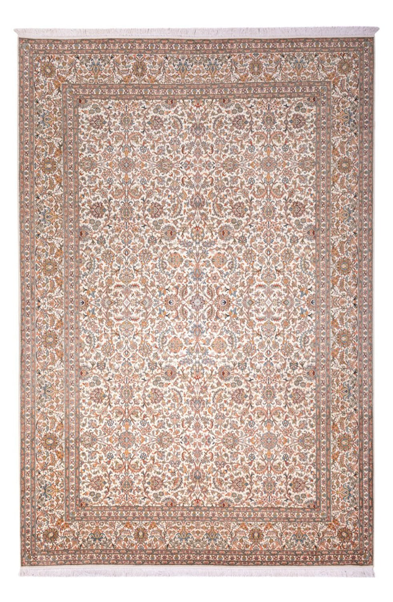 Silk Rug - Kashmir Silk - 318 x 216 cm - dark beige
