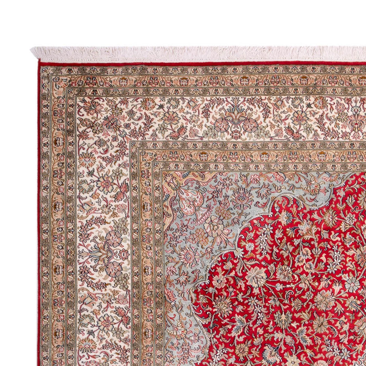 Kashmir Silk Rug 220x303cm - Oriental Rug