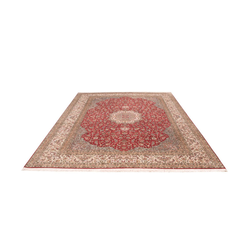 Silk Rug - Kashmir Silk - 303 x 220 cm - red