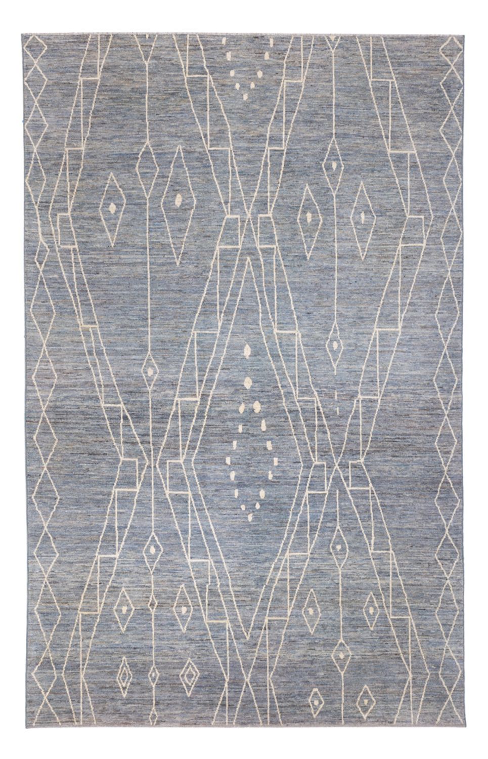 Berber Rug - 304 x 194 cm - sea blue