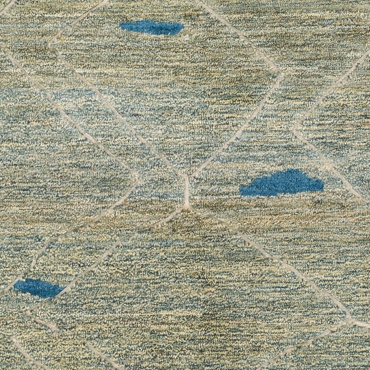 Berber Rug - 199 x 160 cm - light green