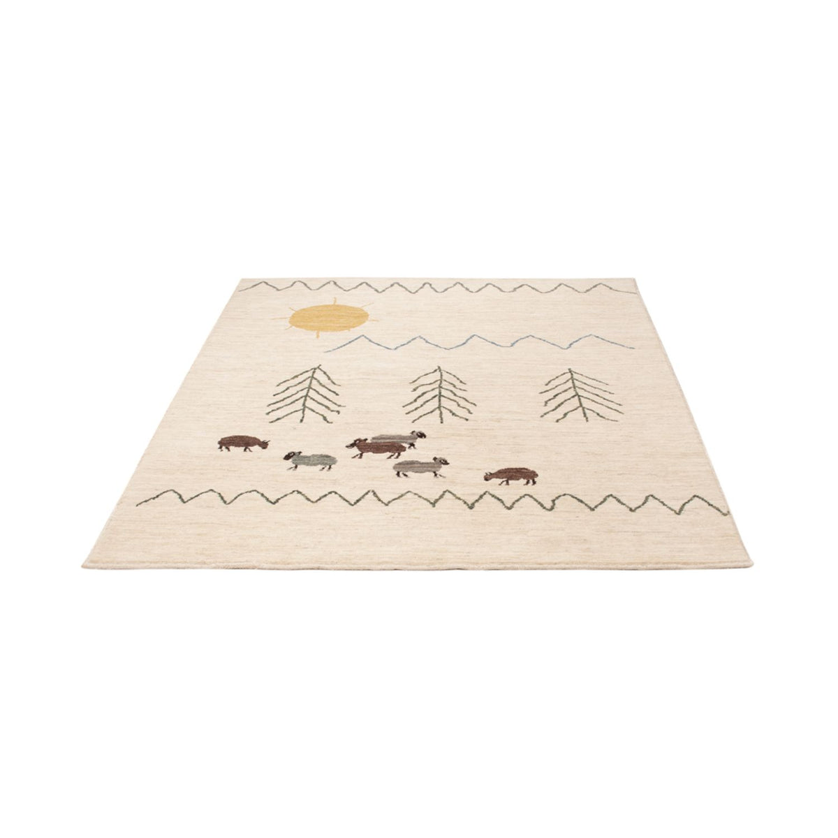 Berber Rug - 200 x 146 cm - cream