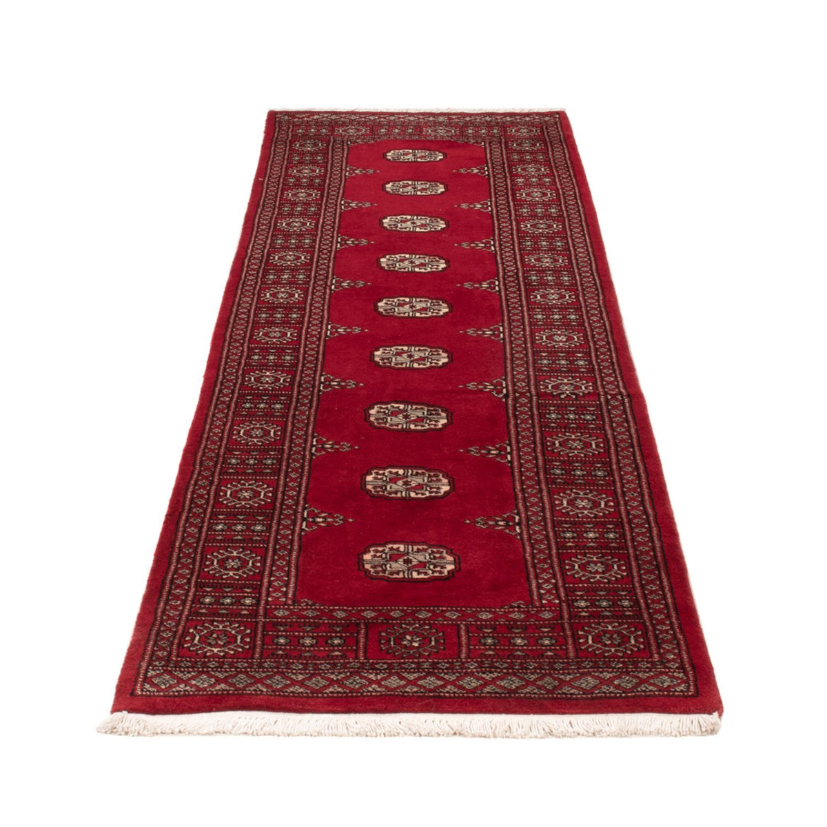 Runner Pakistani Rug - 257 x 75 cm - red