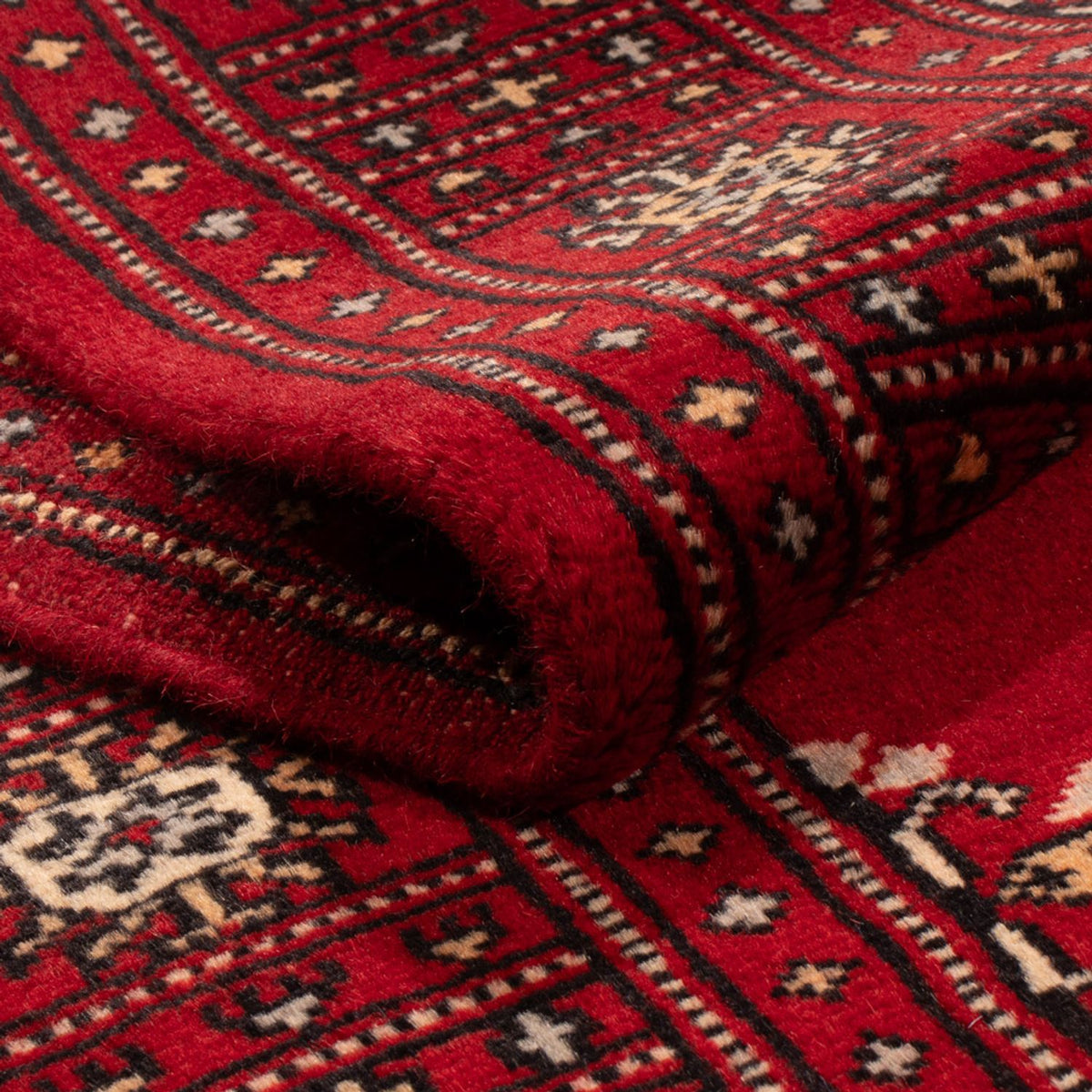 Runner Pakistani Rug - 241 x 77 cm - red
