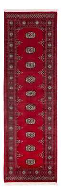 Runner Pakistani Rug - 242 x 76 cm - red