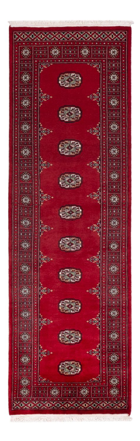 Runner Pakistani Rug - 242 x 76 cm - red