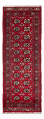 Runner Pakistani Rug - 224 x 80 cm - red