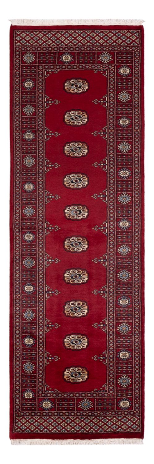 Runner Pakistani Rug - 241 x 77 cm - red