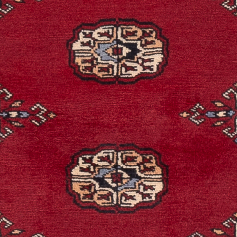 Runner Pakistani Rug - 241 x 77 cm - red