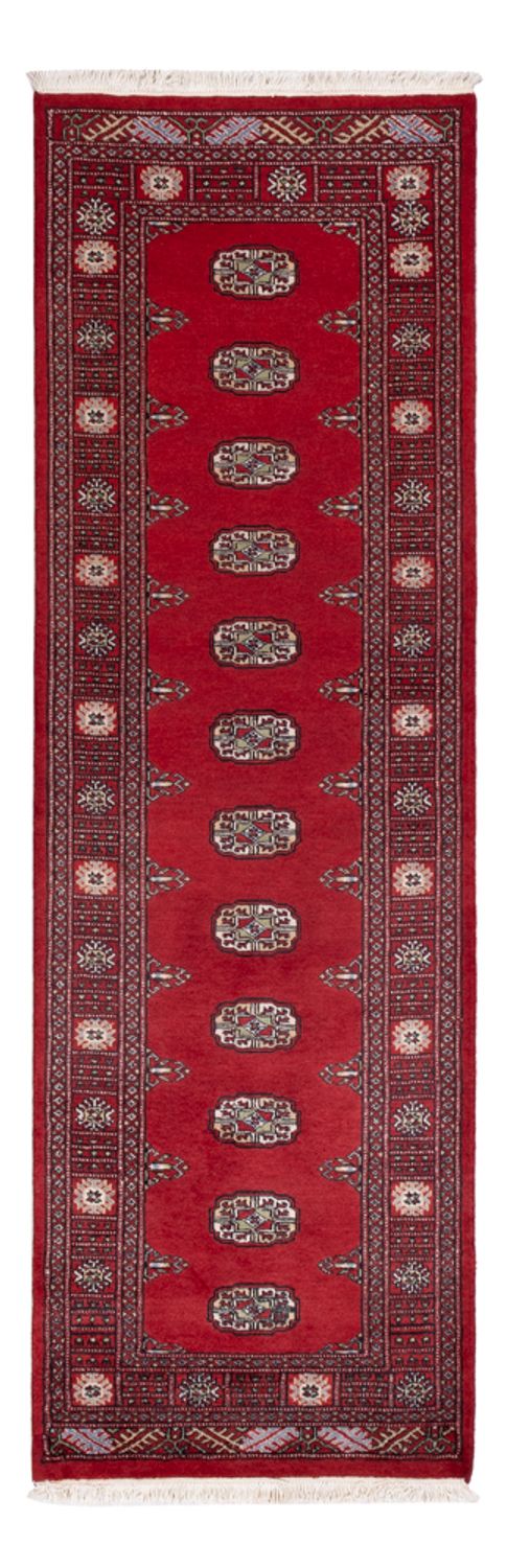 Runner Pakistani Rug - 236 x 77 cm - red