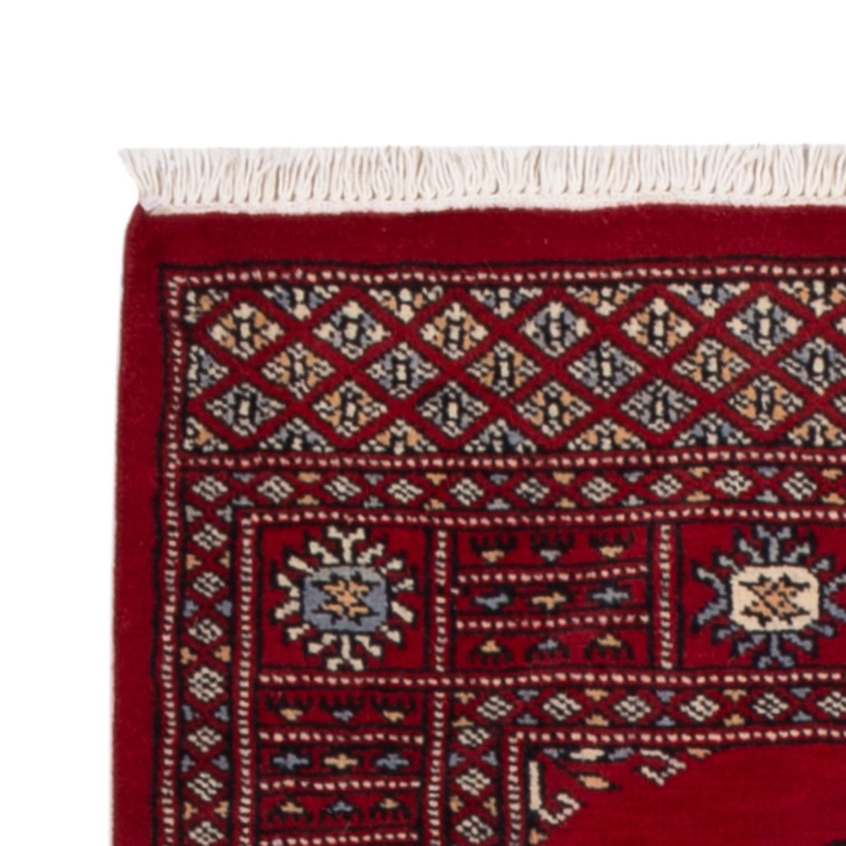 Runner Pakistani Rug - 247 x 77 cm - red