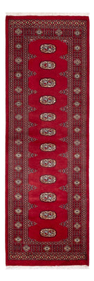 Runner Pakistani Rug - 239 x 79 cm - red