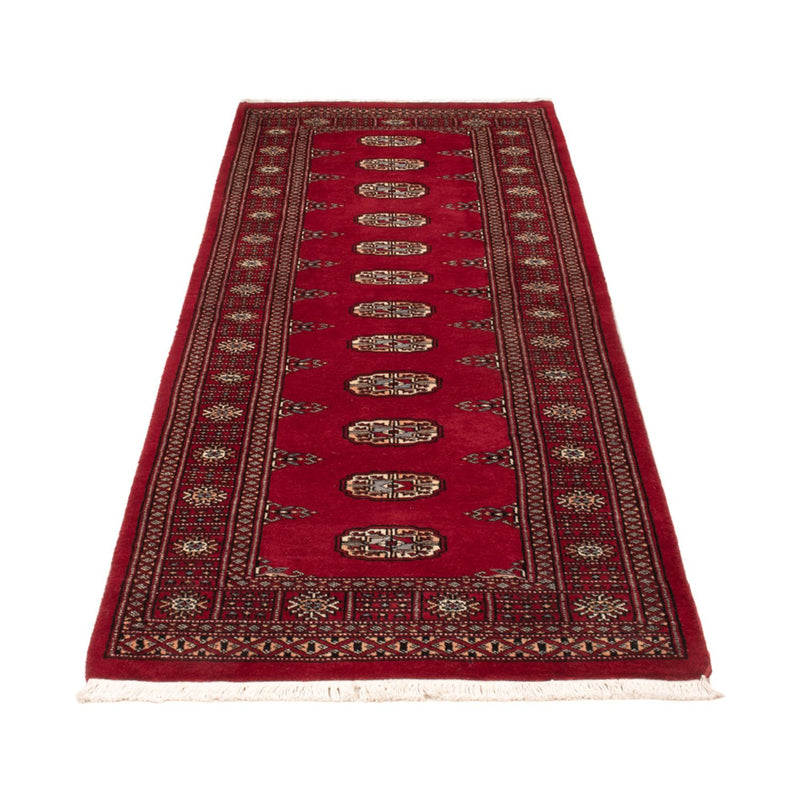 Runner Pakistani Rug - 239 x 79 cm - red