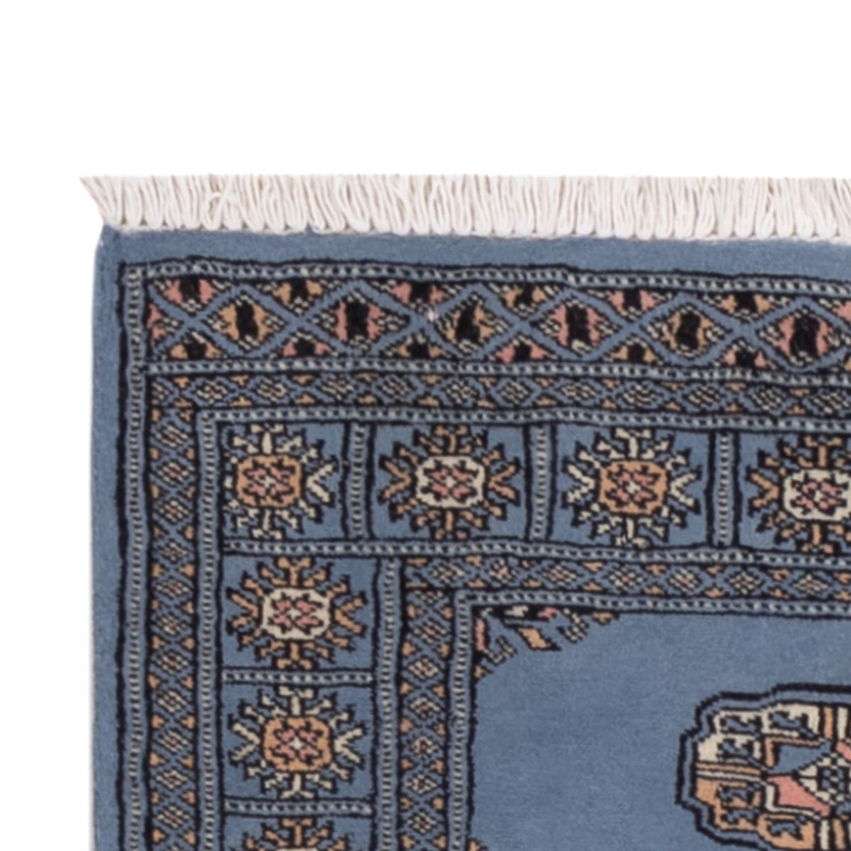 Runner Pakistani Rug - 196 x 77 cm - blue