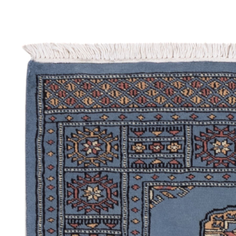 Runner Pakistani Rug - 197 x 77 cm - blue