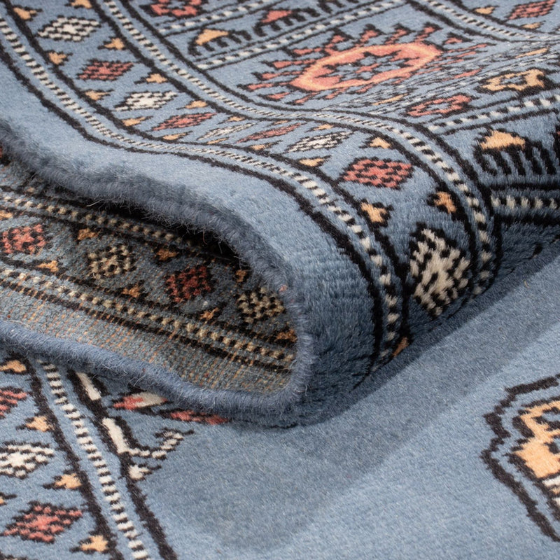 Runner Pakistani Rug - 199 x 80 cm - blue