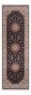Runner Oriental Rug - Nain - Indus - 253 x 81 cm - dark blue