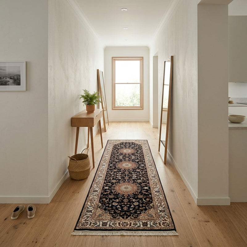 Indo Nain Teppich 253x81cm - Orientteppich