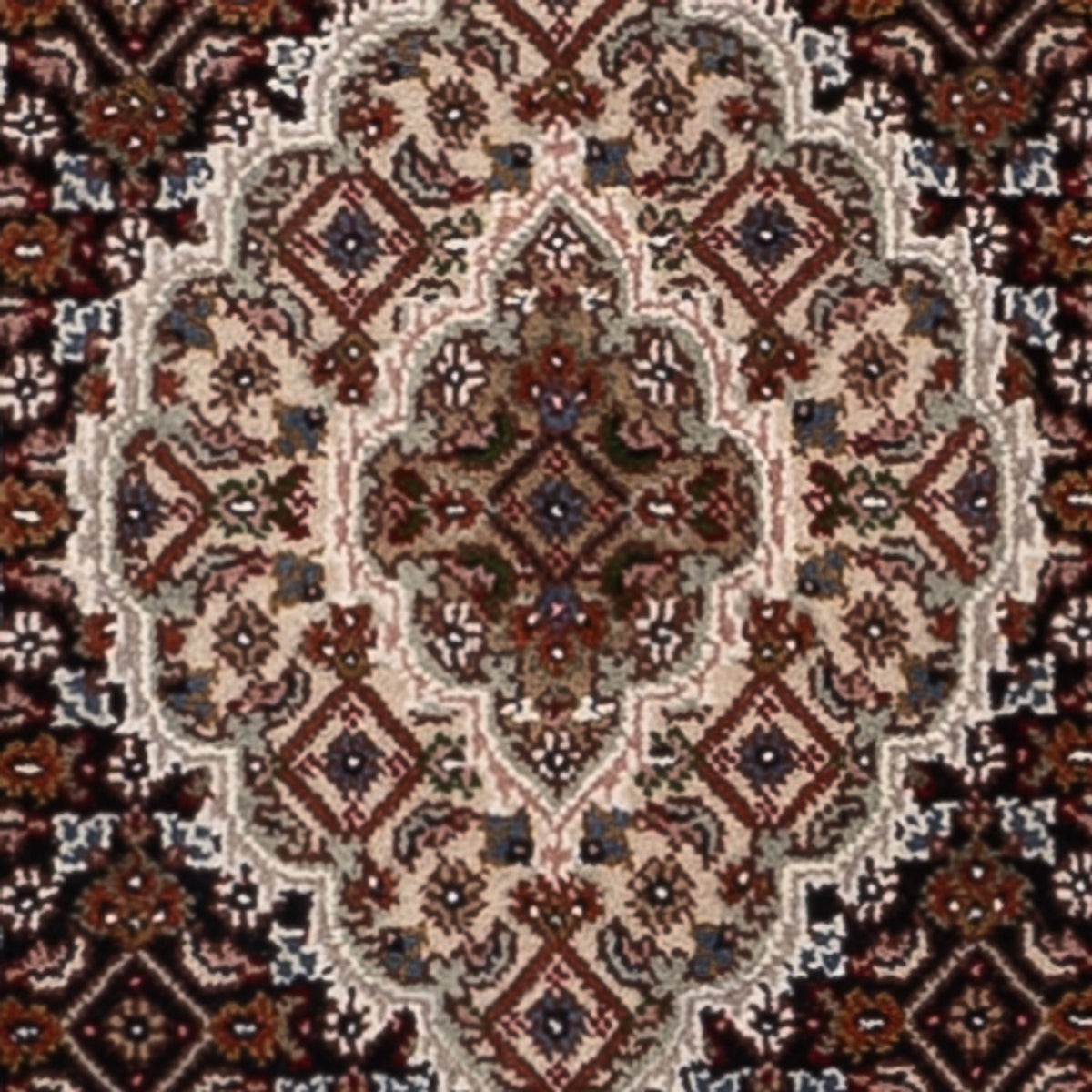 Runner Oriental Rug - Tabriz - 204 x 80 cm - dark beige