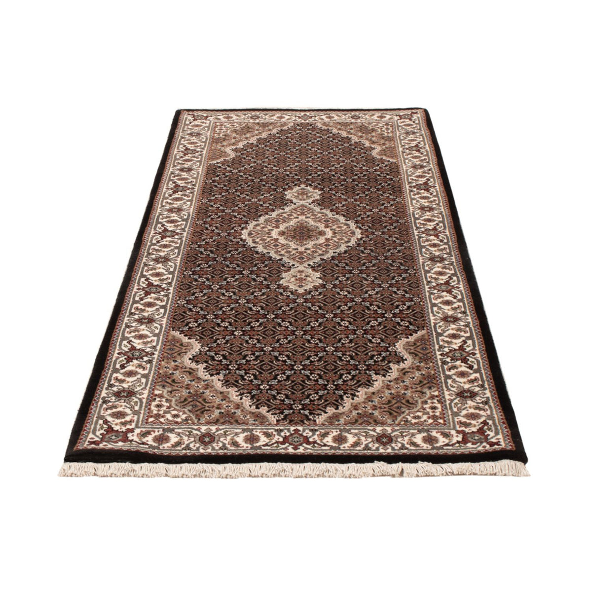 Runner Oriental Rug - Tabriz - 204 x 80 cm - dark beige