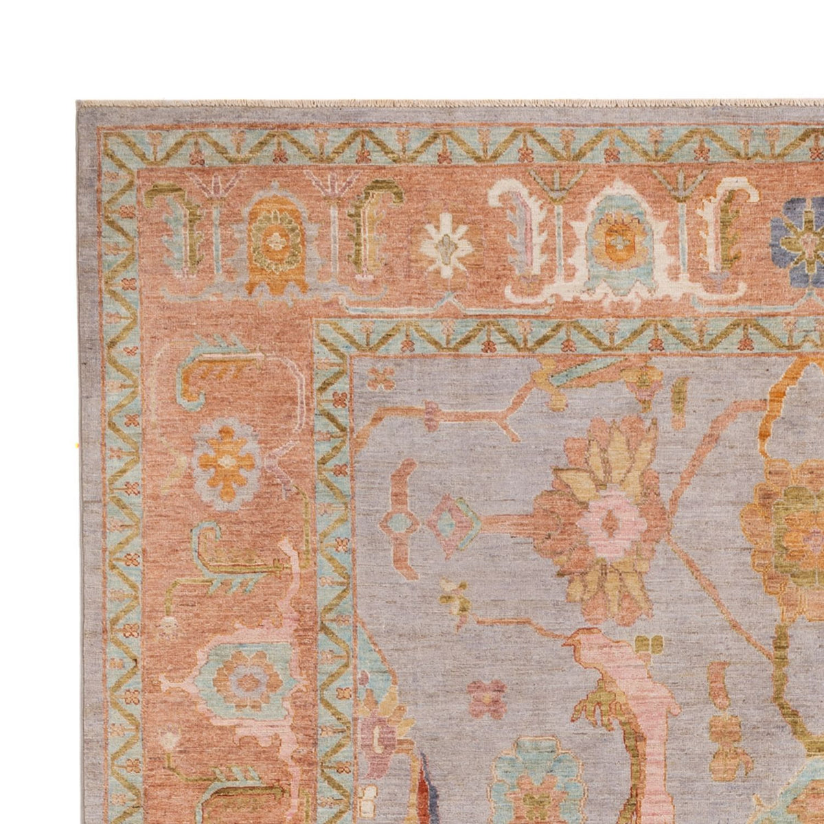 Ziegler Rug - Usak - 346 x 243 cm - light blue