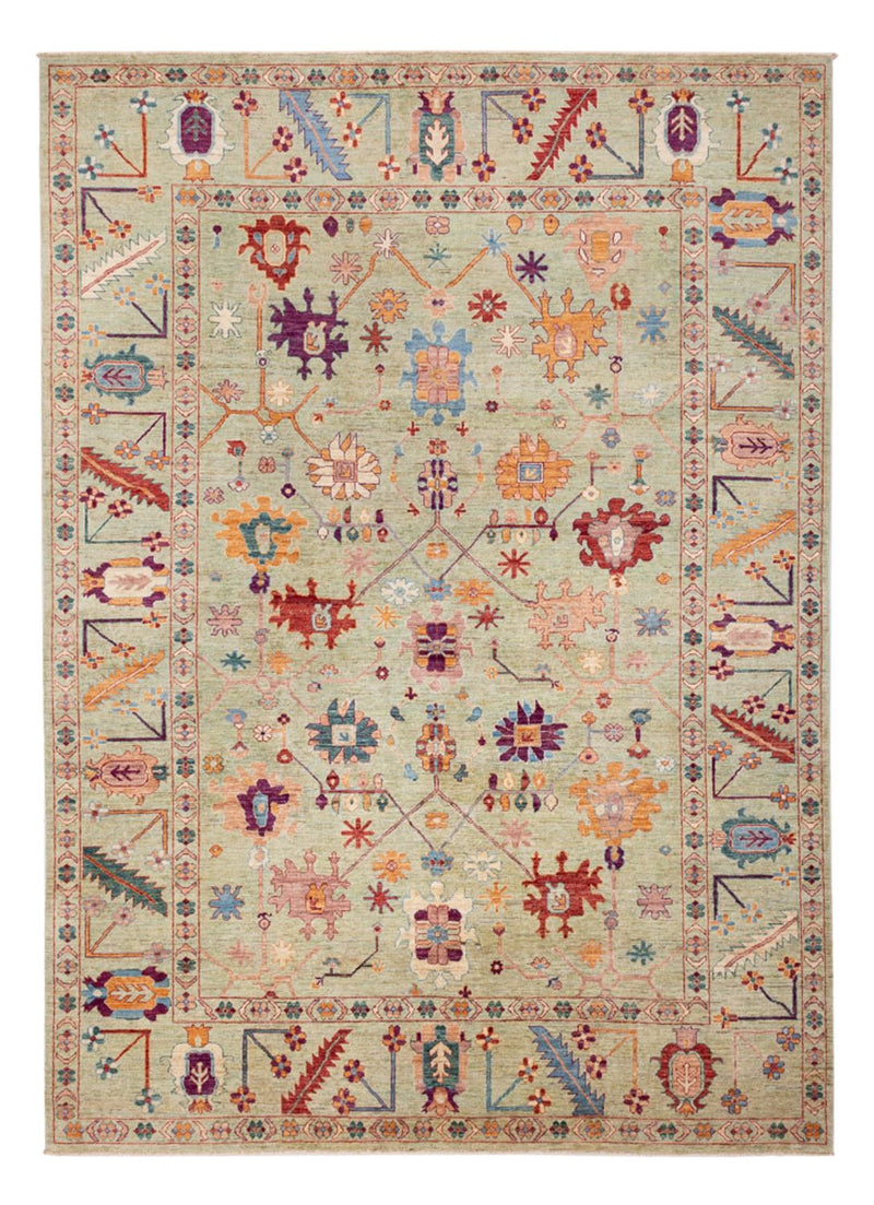 Ziegler Rug - Usak - 336 x 244 cm - light green
