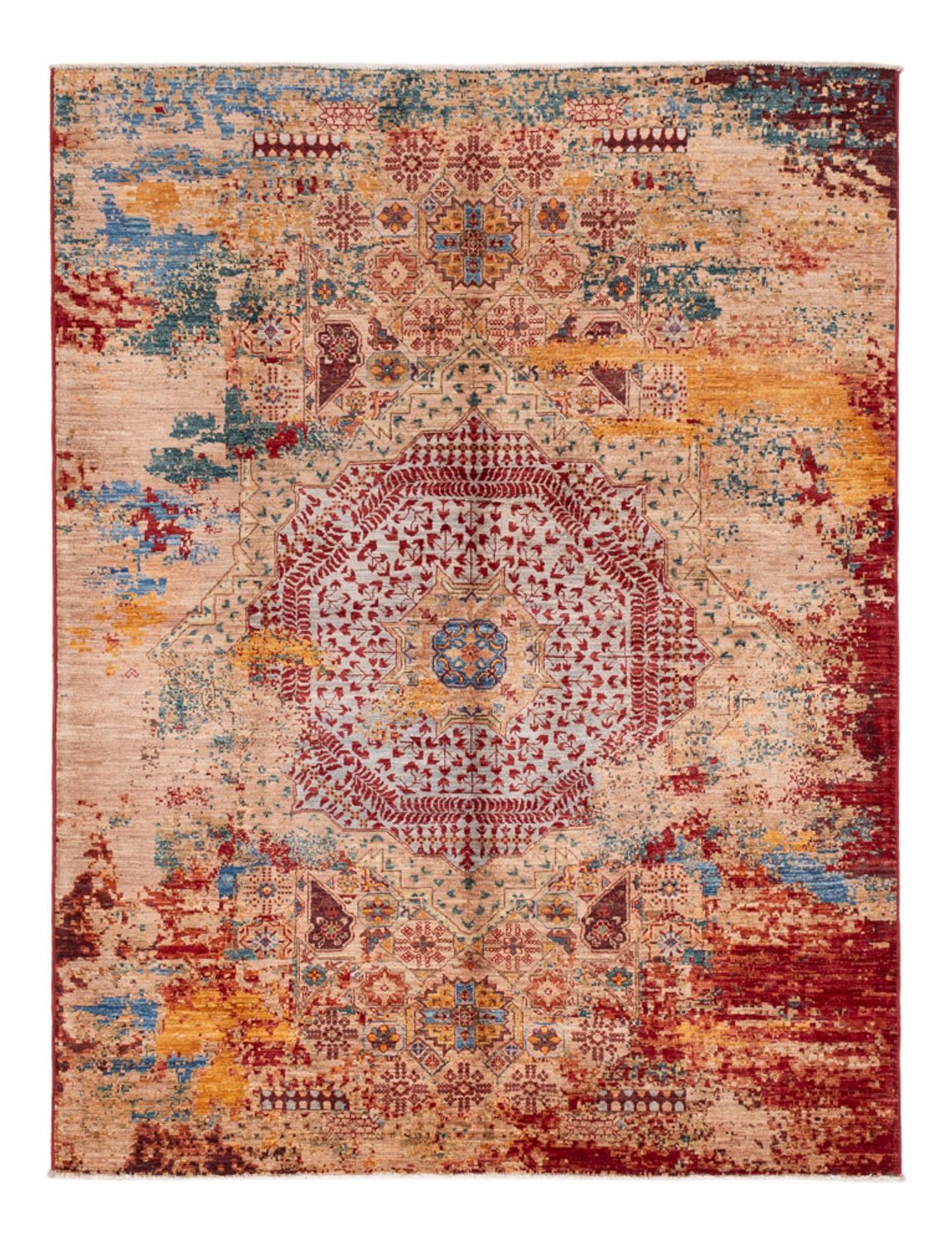 Designer Rug - 201 x 152 cm - multicolored