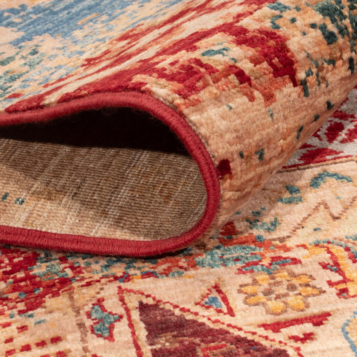 Designer Rug - 201 x 152 cm - multicolored