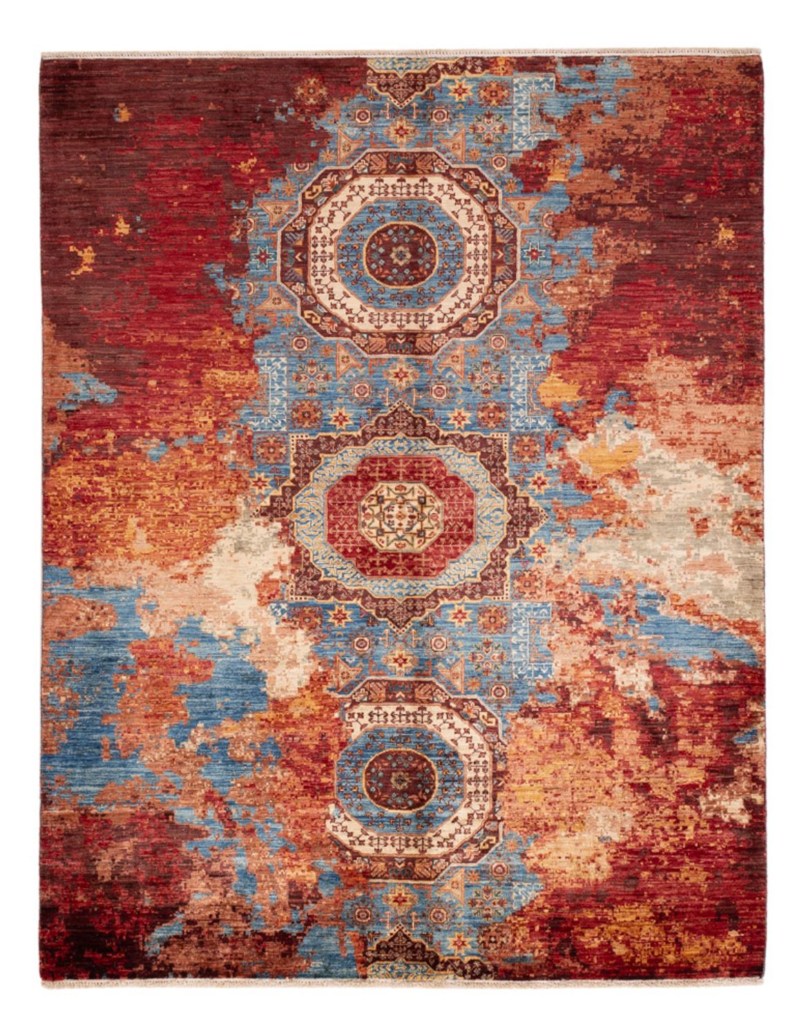 Designer Rug - 198 x 153 cm - multicolored