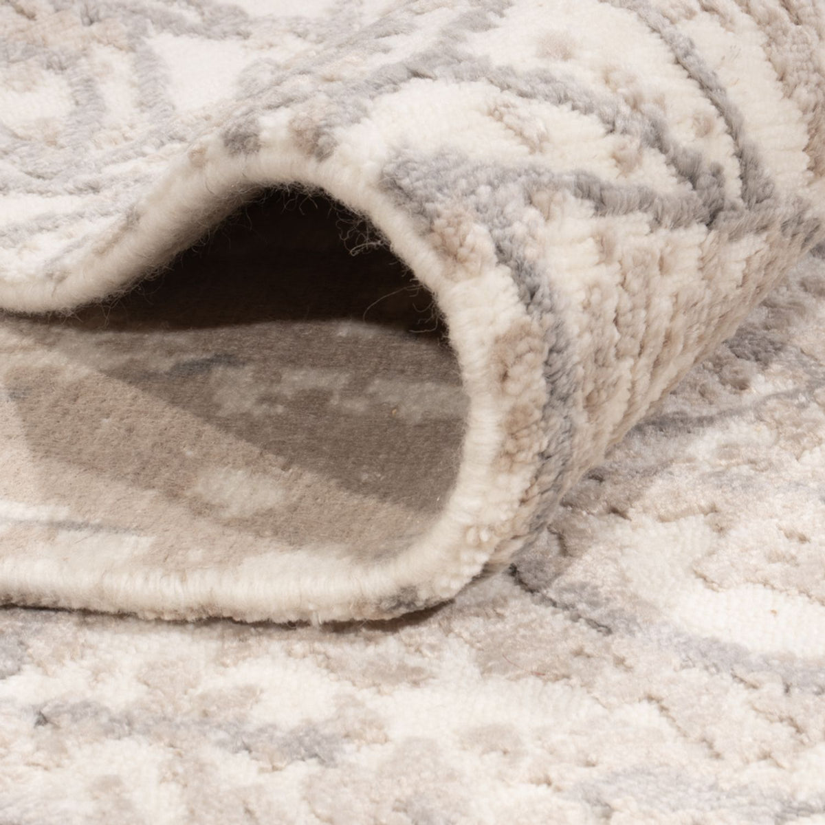 Designer Rug - 206 x 154 cm - silver