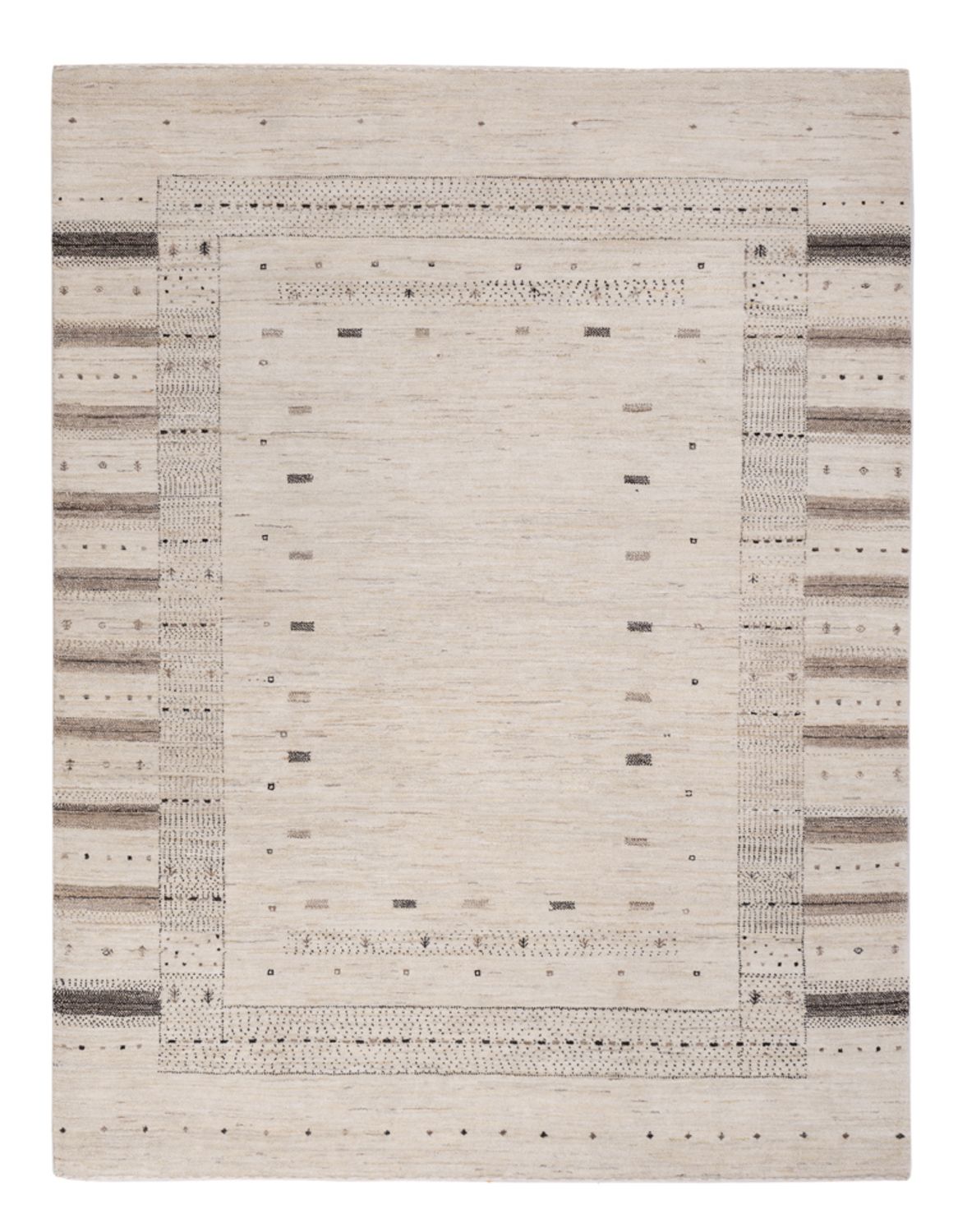 Gabbeh Rug - Loribaft Indus - 207 x 156 cm - silver