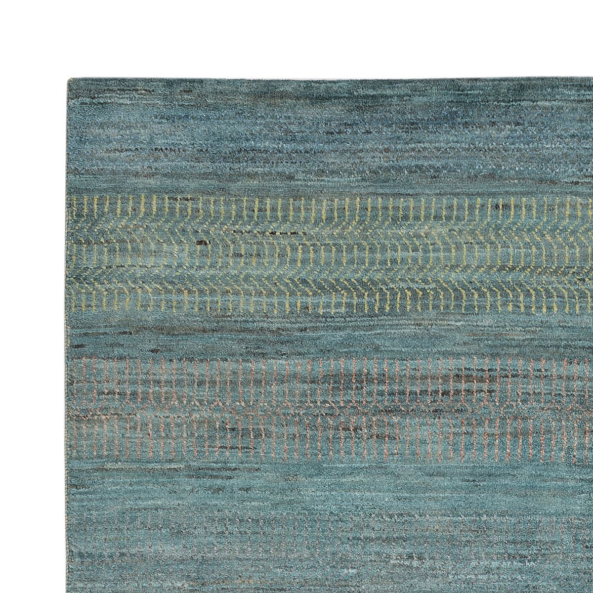 Designer Rug - 196 x 152 cm - dark green