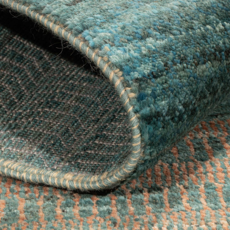 Designer Rug - 195 x 154 cm - dark green