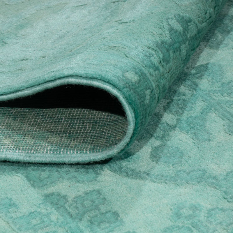 Designer Rug - 196 x 156 cm - turquoise
