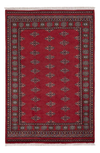 Pakistani Rug - 208 x 140 cm - red
