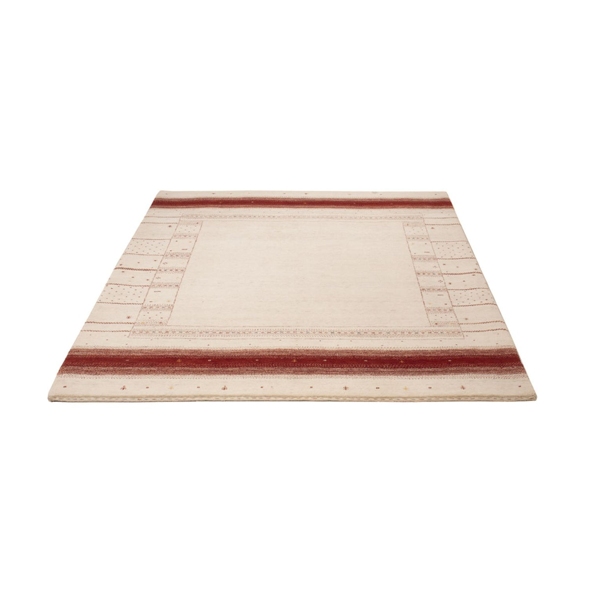 Gabbeh Rug - Loribaft Indus - 190 x 148 cm - white