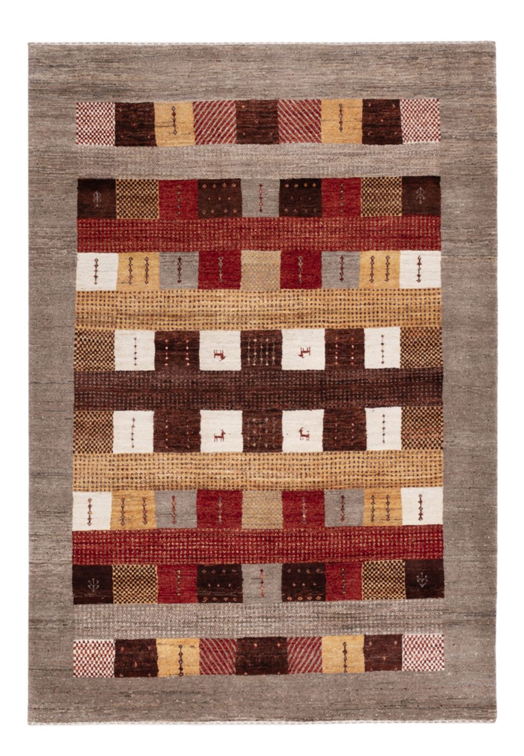 Gabbeh Rug - Loribaft Indus - 204 x 143 cm - multicolored